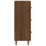 vidaXL Buffet Chêne marron 34 5x34x90 cm Bois d'ingénierie