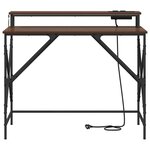 vidaXL Bureau Chêne marron 100 x 50 x 86.5 cm Bois d'ingénierie
