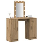 vidaXL Table de Toilette Marron 102 x 33 x 135 cm Bois d'ingénierie