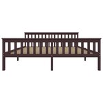 vidaXL Cadre de lit sans matelas marron foncé pin massif 180x200 cm