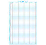 Planning des vacances absences décembre à décembre 297x200 mm EXACOMPTA