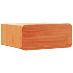 vidaXL Table de chevet avec tiroir Marron cire 39 x 34 x 16 5 cm