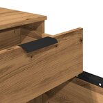 vidaXL Classeur mobile avec roues chêne artisanal 45x38x54 cm