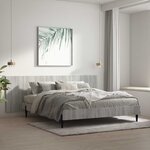 vidaXL Tête de lit murale Sonoma gris 240x1 5x80 cm Bois d'ingénierie
