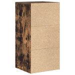 vidaXL Cabinet de Rangement en Chêne Fumé Chêne fumé