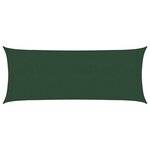 vidaXL Voile d'ombrage 160 g/m² Vert foncé 2x5 m PEHD