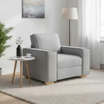 vidaXL Canapé Fauteuil Gris Nuage 100x78x84 cm Tissu