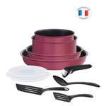 TEFAL L6849102 Ingenio Performance Batterie de cuisine 10 pieces, Induction + Four, Poeles, Casseroles, Poignée, Fabriqué en France
