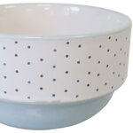 Bol bleu en grès motif étoiles