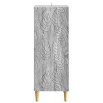 vidaXL Buffet Sonoma gris 33 x 34 5 x 90 cm Bois d'ingénierie
