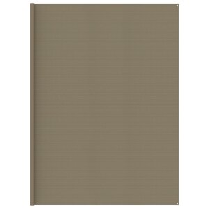 vidaXL Tapis de tente Taupe 400x800 cm PEHD