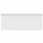 vidaXL Boîte de rangement blanc 90x35x35 cm bois d'ingénierie