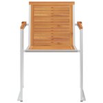 Vidaxl chaises de jardin 8 pièces avec coussins bois d'acacia solide