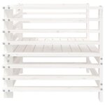 vidaXL Chaises de jardin lot de 2 blanc bois massif de pin