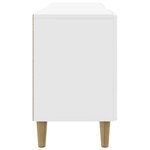 vidaXL Meuble TV 150 x 31 x 50 cm Blanc brillant Bois d'ingénierie