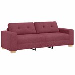 vidaXL Ensemble de Canapés 2 Pièces Bordeaux 221 x 78 x 80 cm Tissu