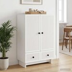 vidaXL Buffet Blanc 66 x 34 5 x 95 cm Bois d’ingénierie