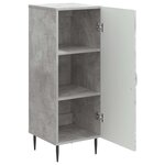 vidaXL Buffet Gris béton 33 x 34 5 x 89 5 cm Bois d'ingénierie