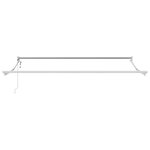 vidaXL Auvent rétractable anthracite/blanc 3x2 5 m tissu et aluminium