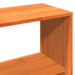 vidaXL Cadre de lit sans matelas cire marron 150x200cm bois pin massif