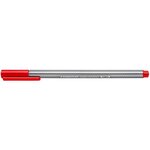 Feutre Fineliner Triplus Pointe Fine 0 3 mm Rouge STAEDTLER