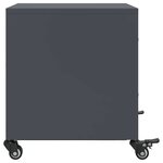 vidaXL Table de chevet anthracite 36x39x43 5 cm acier