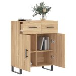 vidaXL Buffet chêne sonoma 69 5x34x90 cm bois d'ingénierie