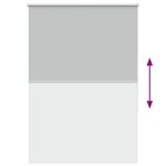 vidaXL Store enrouleur occultant largeur du tissu 95 7 cm polyester