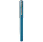 PARKER VECTOR XL Stylo roller  laque turquoise métallisée sur laiton  recharge noire pointe fine  Coffret cadeau