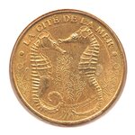Mini médaille Monnaie de Paris 2007 - La Cité de la mer (les hippocampes)