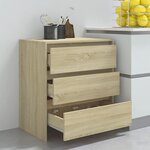 vidaXL Buffet Chêne sonoma 70x41x75 cm Bois d'ingénierie