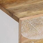 vidaXL Table basse 100x54x40 cm bois de manguier massif