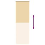 vidaXL Store enrouleur occultant largeur du tissu 60 7 cm polyester