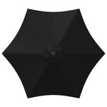 vidaXL Parasol de jardin avec lampes LED 230 x 230 cm Polyester Noir