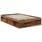 vidaXL Cadre de lit Bois ancien 120 x 200 cm Bois de pin massif