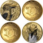 Pièce de monnaie en Or 100 Francs g 1 Millésime 2025 Edition Signature KOOKABURRA