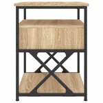 vidaXL Table de chevet chêne sonoma 40x42x55 cm bois d'ingénierie