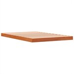 vidaXL Cadre de lit cire marron 120x190 cm bois de pin massif