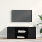 Meuble TV vidaXL Noir Chêne 100x35x40 cm Bois d'ingénierie