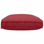 vidaXL Coussin pour assise de palette Bordeaux 120 x 80 x 12 cm
