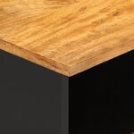 vidaXL Meuble TV marron et noir 80x33 5x46 cm bois massif de manguier