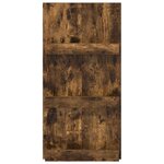 vidaXL Étagère à magazines avec étagère Chêne fumé 51 x 11 x 102 cm