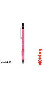 rOtring Visuclick Porte-mine 0.7 mm 2B rose