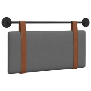 vidaXL Tête de lit suspendue Gris foncé PU antique