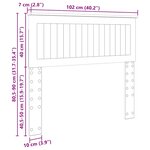 vidaXL Tête de lit Bois Ancien 100 cm Bois d'ingénierie