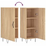 vidaXL Buffet Chêne sonoma 34 5x34x90 cm Bois d'ingénierie