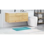 vidaXL Tapis de bain antidérapant Turquoise 50 x 80 cm PP