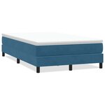 vidaXL Sommier à lattes de lit sans matelas bleu foncé 120x220cm