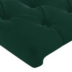 vidaXL Tête de lit Vert foncé 90x7x118/128 cm Velours
