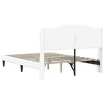 vidaXL Cadre de lit avec tête de lit Blanc 140 x 200 cm Simili cuir